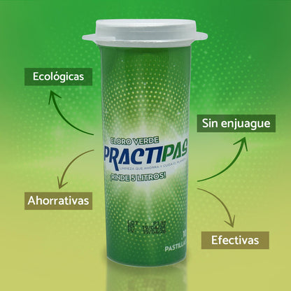 Cloro verde orgánico desinfectante X10 Pas
