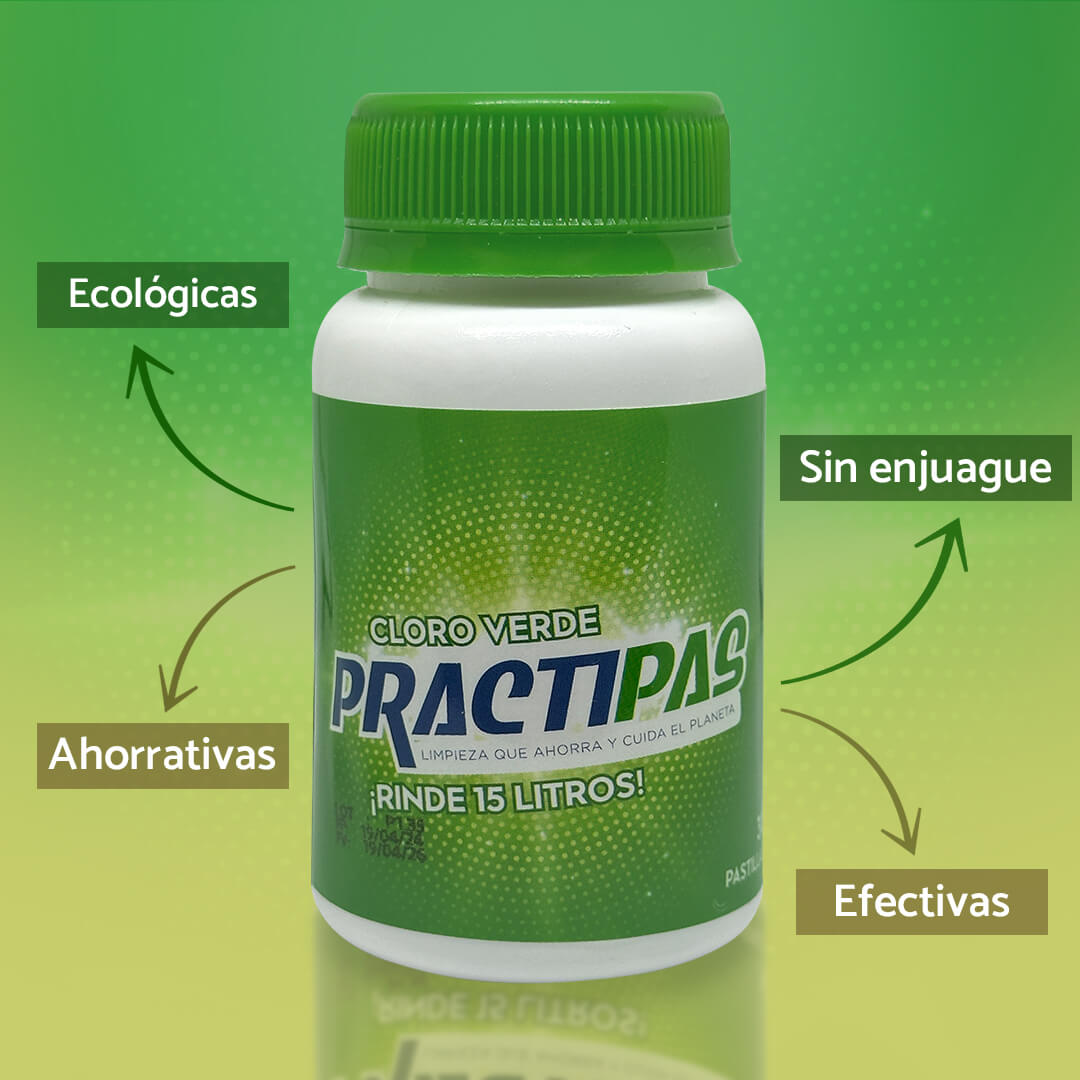 Cloro verde orgánico desinfectante X30 Pas